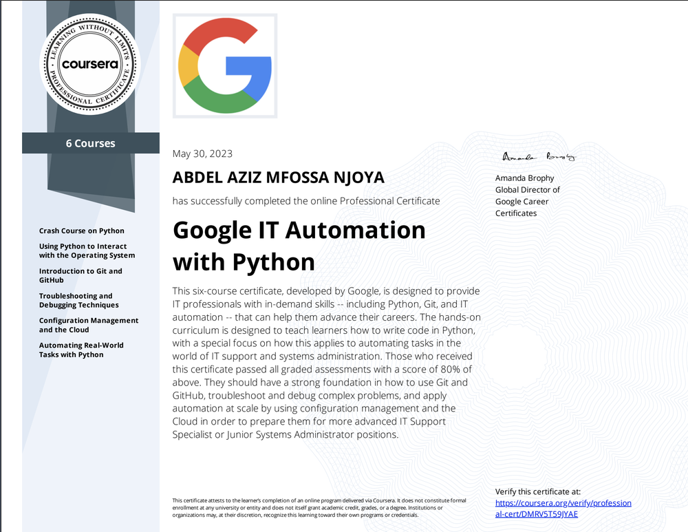 IT Automation with Python